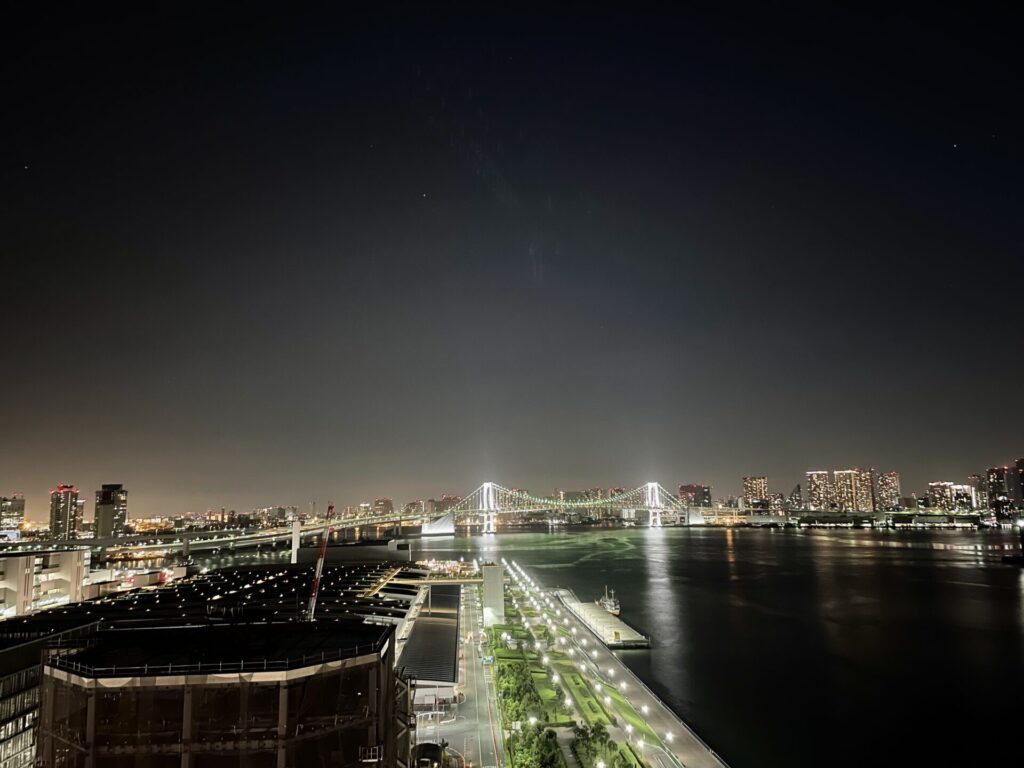 ラビスタ東京ベイ 男湯からの眺望 夜景