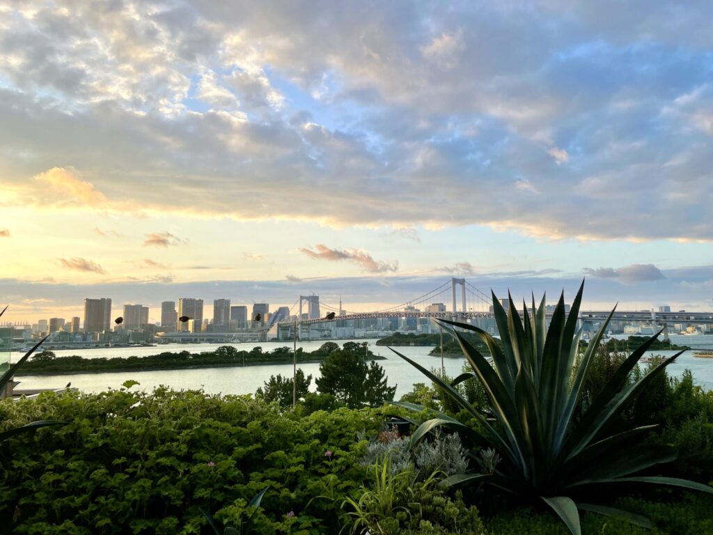 ヒルトンお台場 エグゼクティブラウンジ 夕景