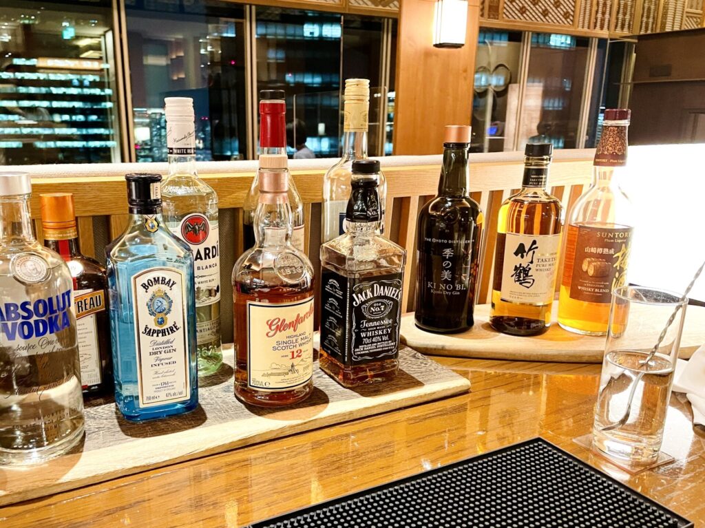 「コンラッド東京」カクテルタイム アルコール(お酒)コーナー