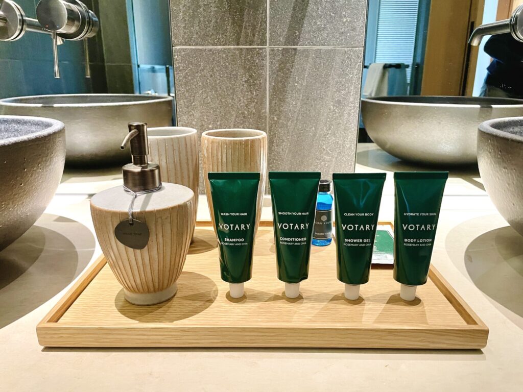「ロク京都」プレミアデラックス アメニティ「VOTARY」