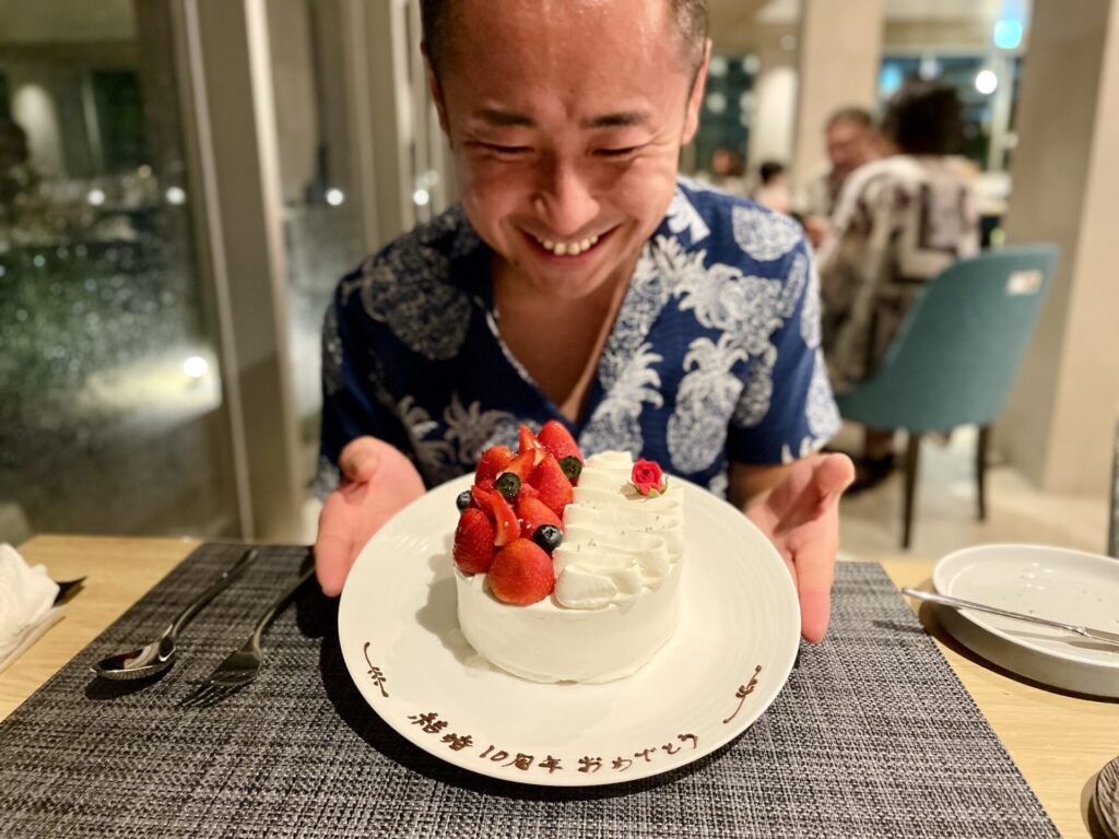 ヒルトン瀬底 シスクグリル HPCJ特典ケーキ