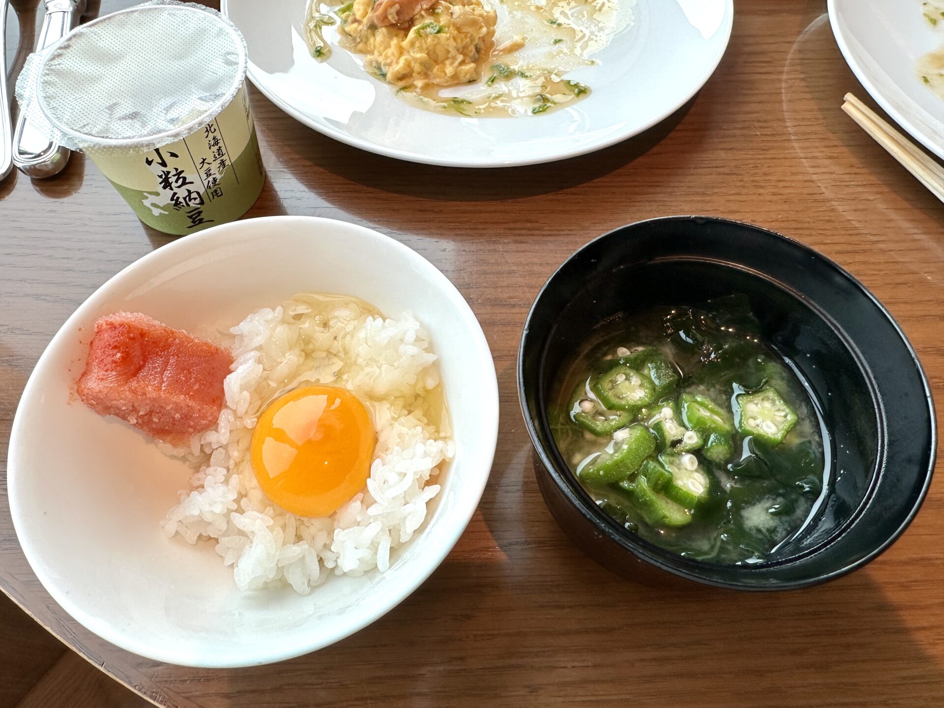 コンラッド東京 エグゼクティブラウンジ朝食 卵かけご飯