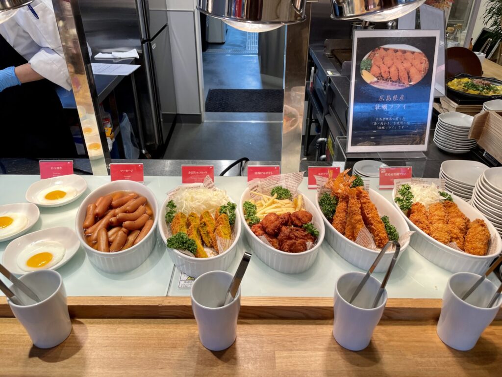 ドーミー広島ANNEX 朝食 牡蠣フライ