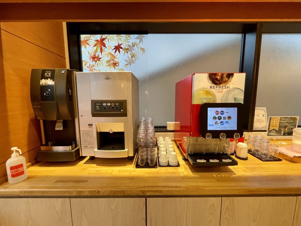ドーミー広島ANNEX 朝食 ソフトドリンクコーナー