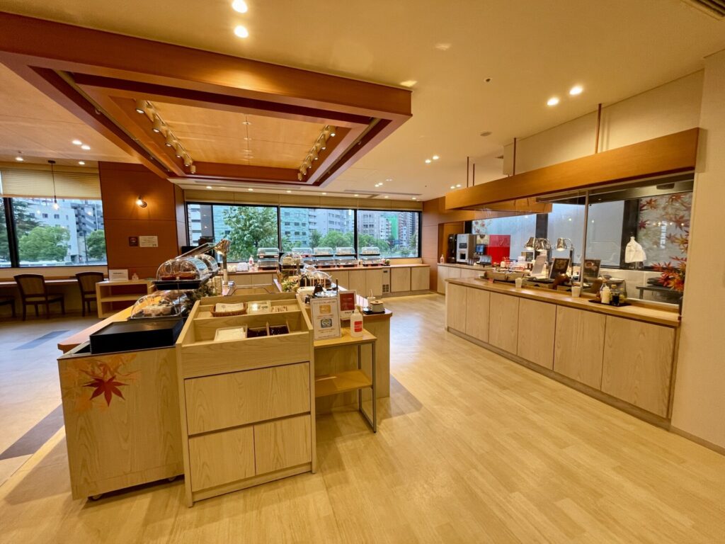 「ドーミーイン広島ANNEX」朝食ブッフェコーナー