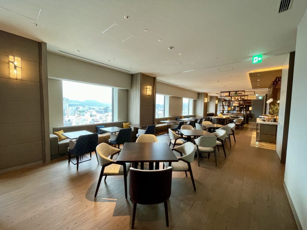 ヒルトン広島 エグゼクティブラウンジ 全体の雰囲気