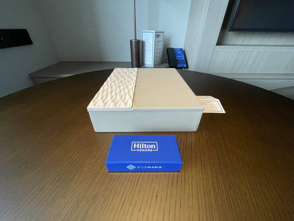 ヒルトン広島 エグゼクティブルーム ウェルカムチョコレート