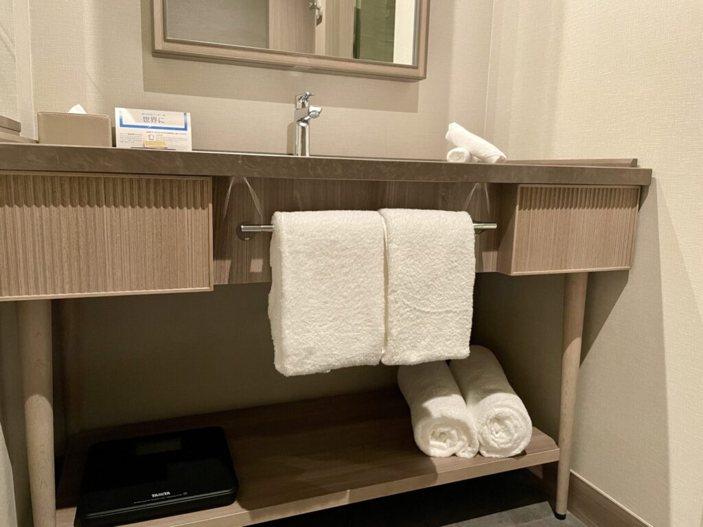 ヒルトン広島 エグゼクティブルーム 洗面台下