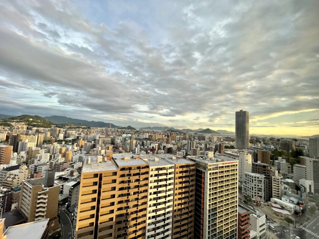 ヒルトン広島 エグゼクティブルーム 海側の眺望