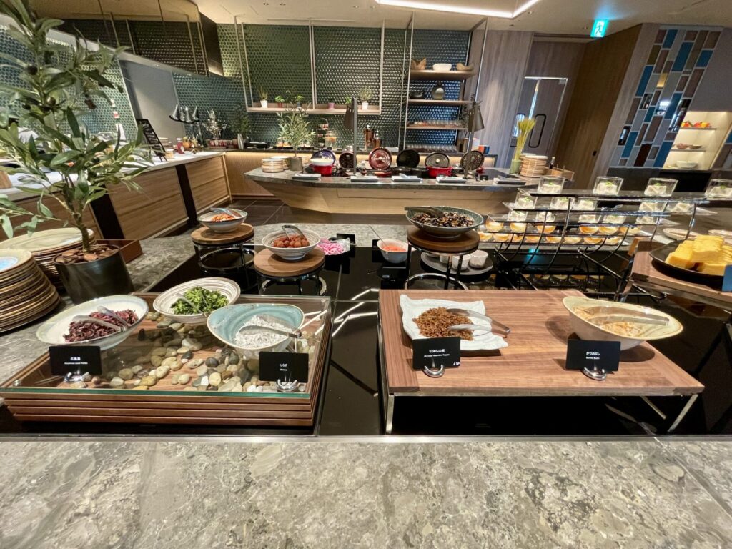 ヒルトン広島 モザイク 朝食 ご飯のおとも