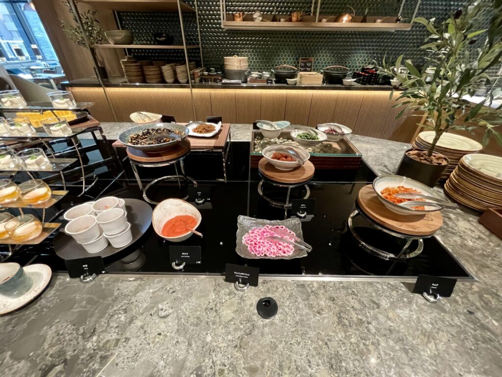 ヒルトン広島 モザイク 朝食 明太子 納豆