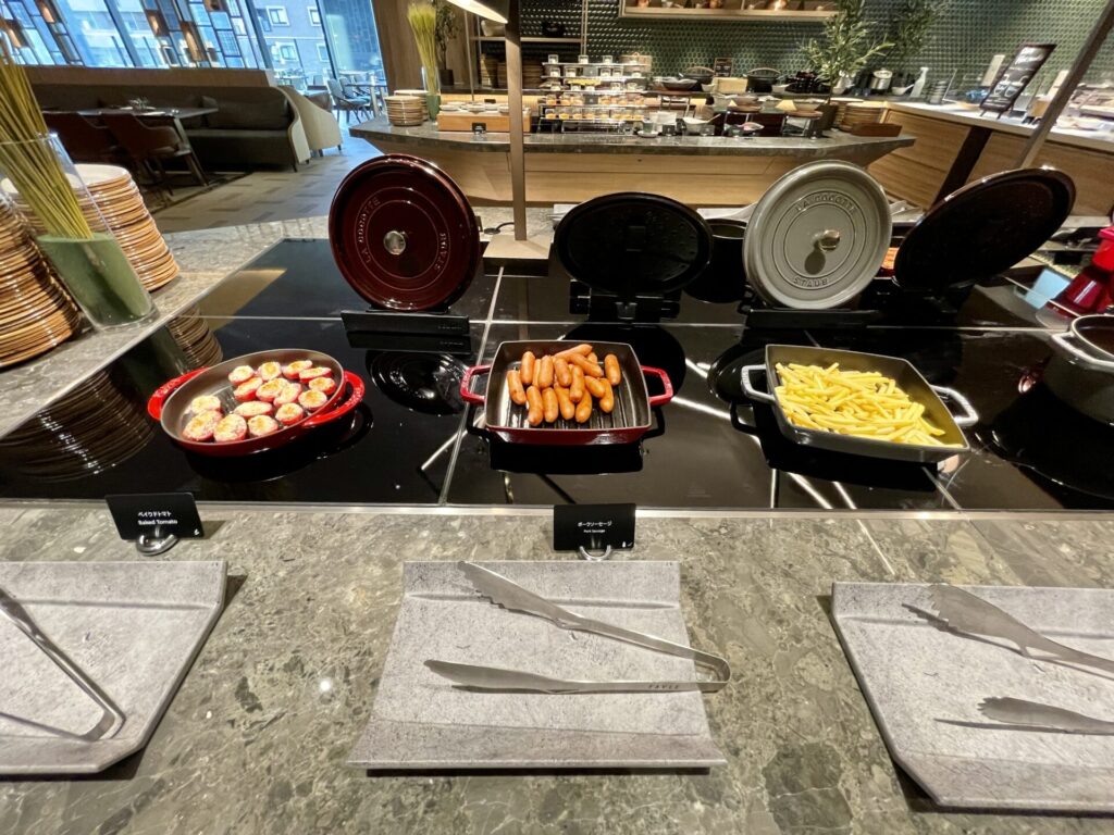 ヒルトン広島 モザイク 朝食 フライドポテト