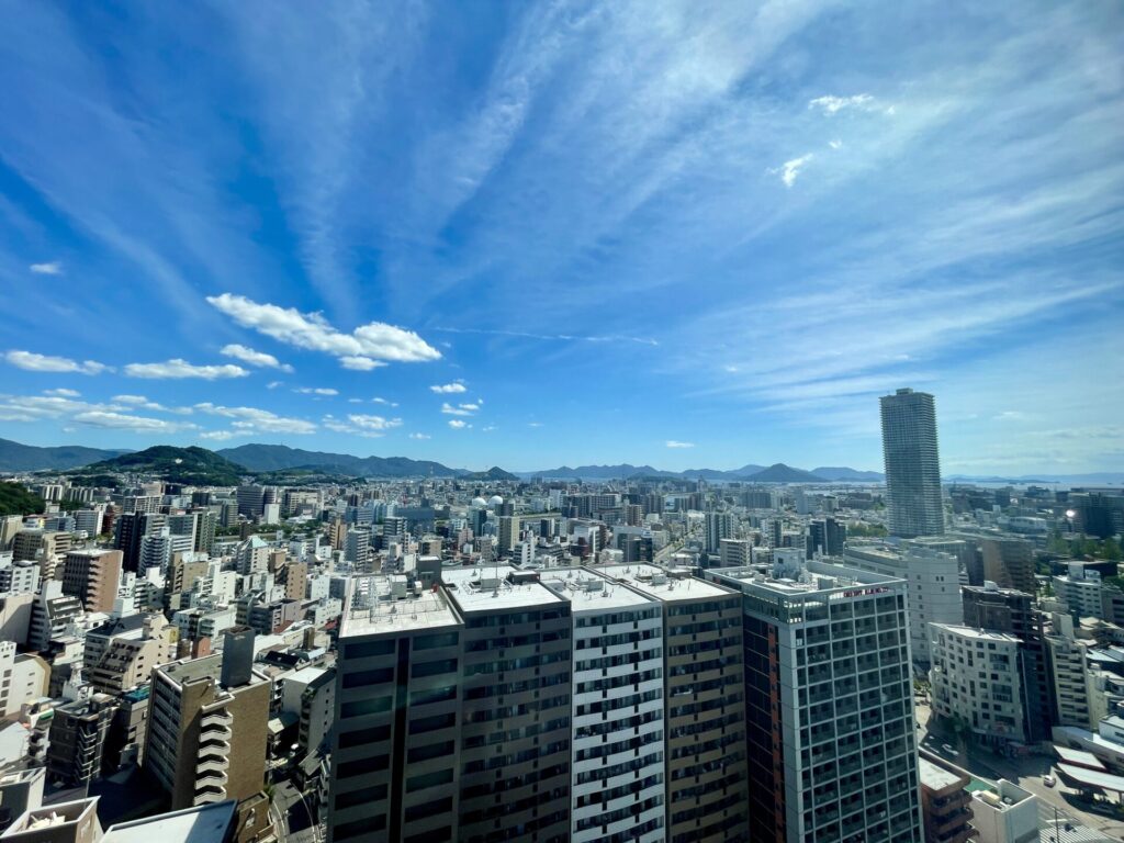 ヒルトン広島 海側の眺望
