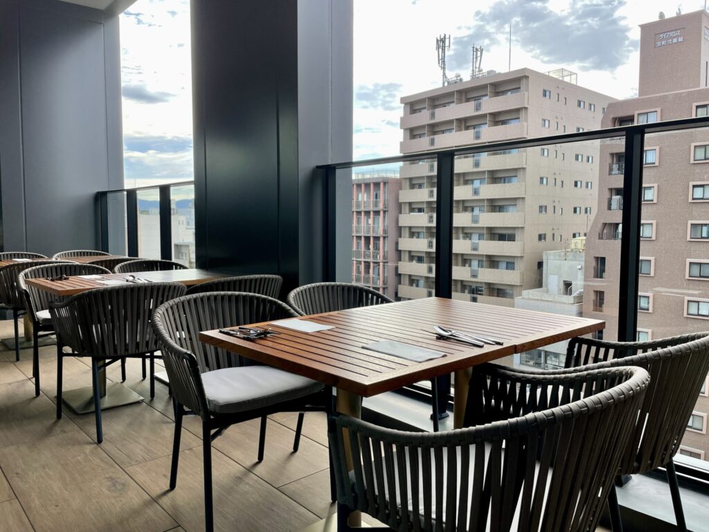 ヒルトン広島 モザイク テラス席