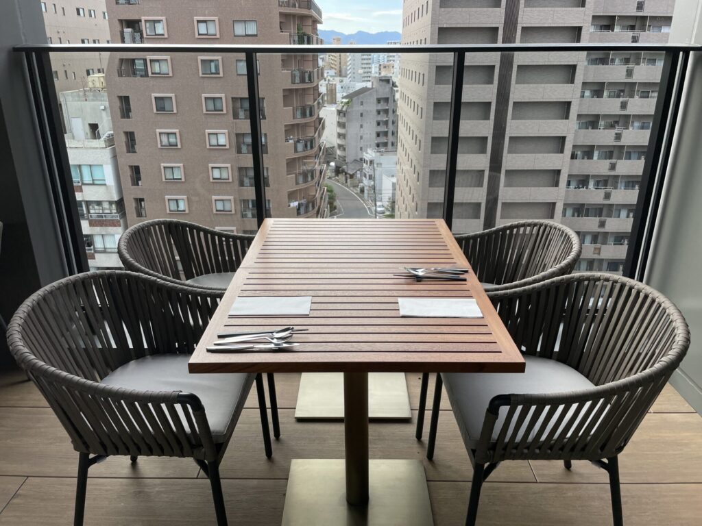 ヒルトン広島 モザイク テラス席 眺望