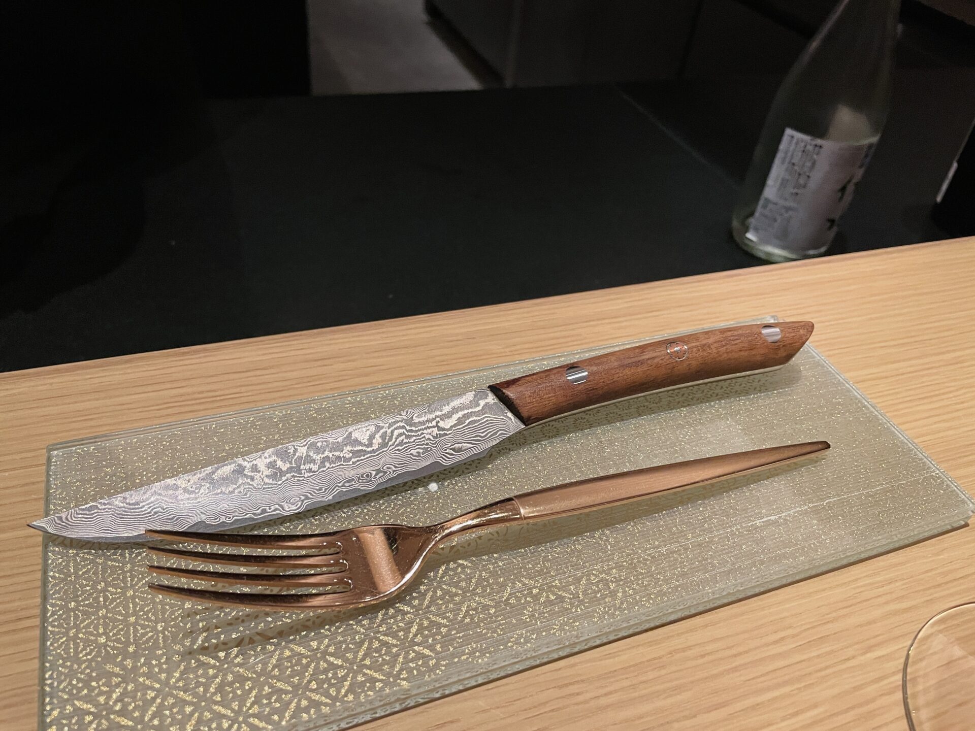 「ROKU KYOTO(ロク京都)」TENJIN シェフズテーブル ディナーのナイフ選び