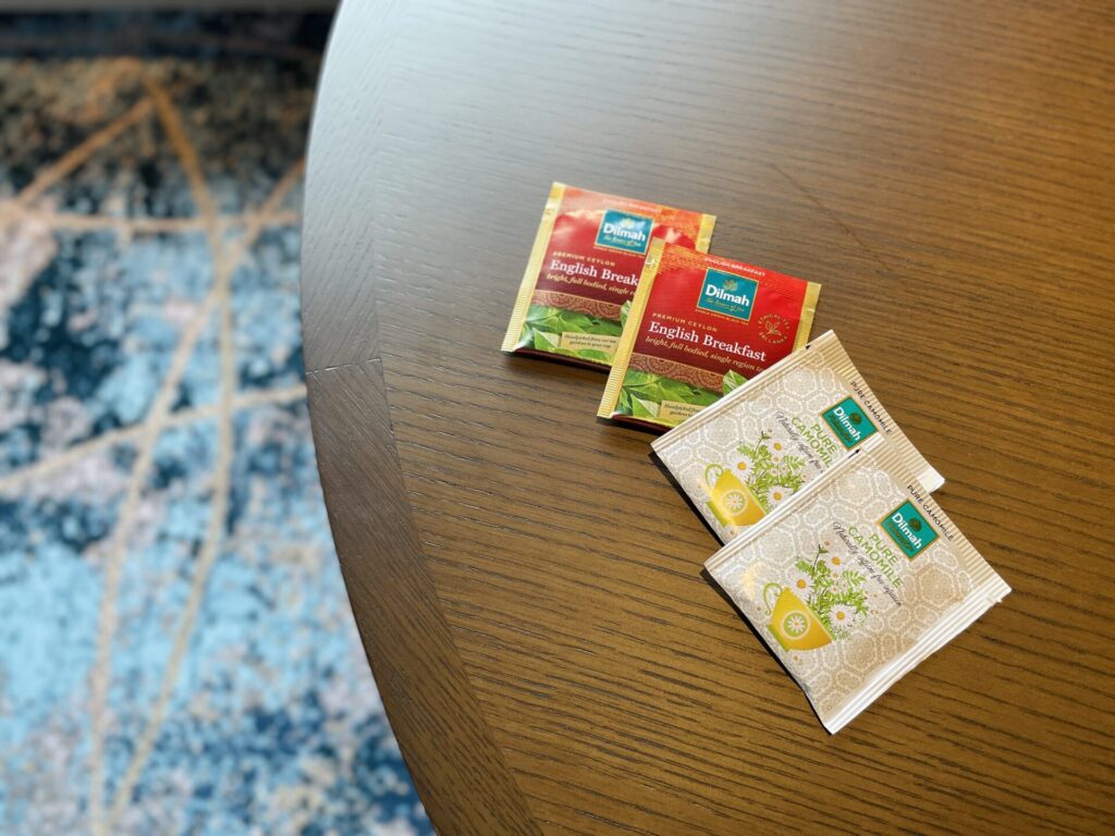 「ヒルトン広島」エグゼクティブルーム 紅茶はディルマ