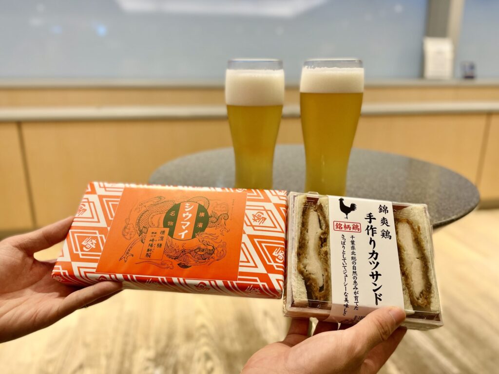 羽田空港ANAラウンジで空弁を満喫