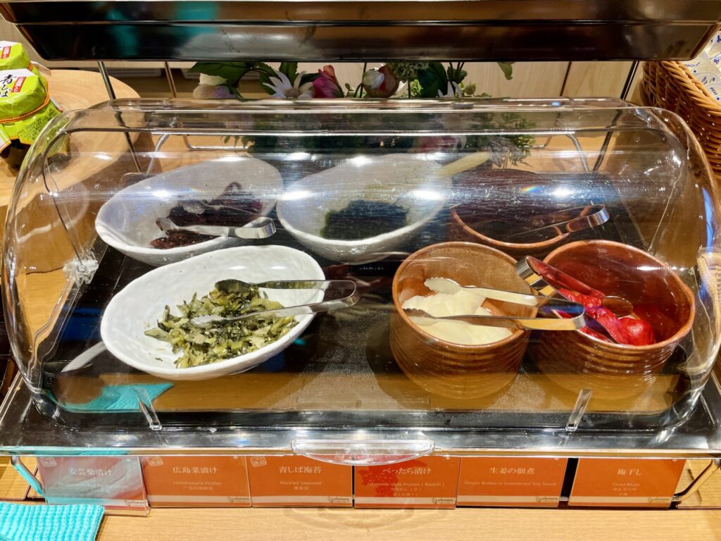 「ドーミーイン広島ANNEX」朝食 ご飯のお供