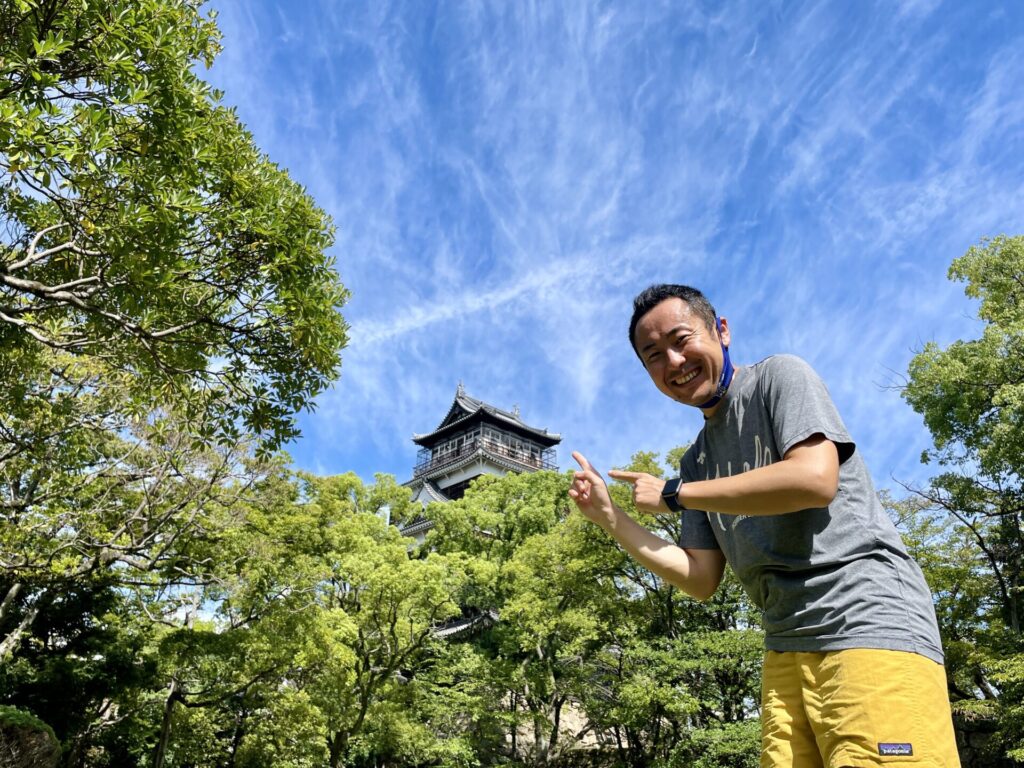 「ヒルトン広島」旅ランの様子 広島城