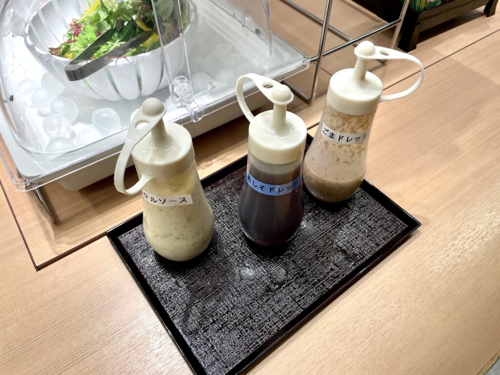 ドーミーイン後楽園 朝食 ドレッシング