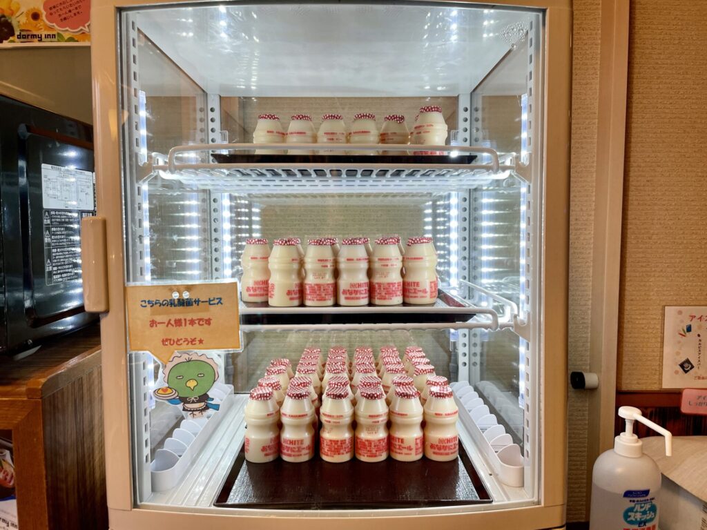 ドーミーイン秋葉原 乳酸菌飲料サービス