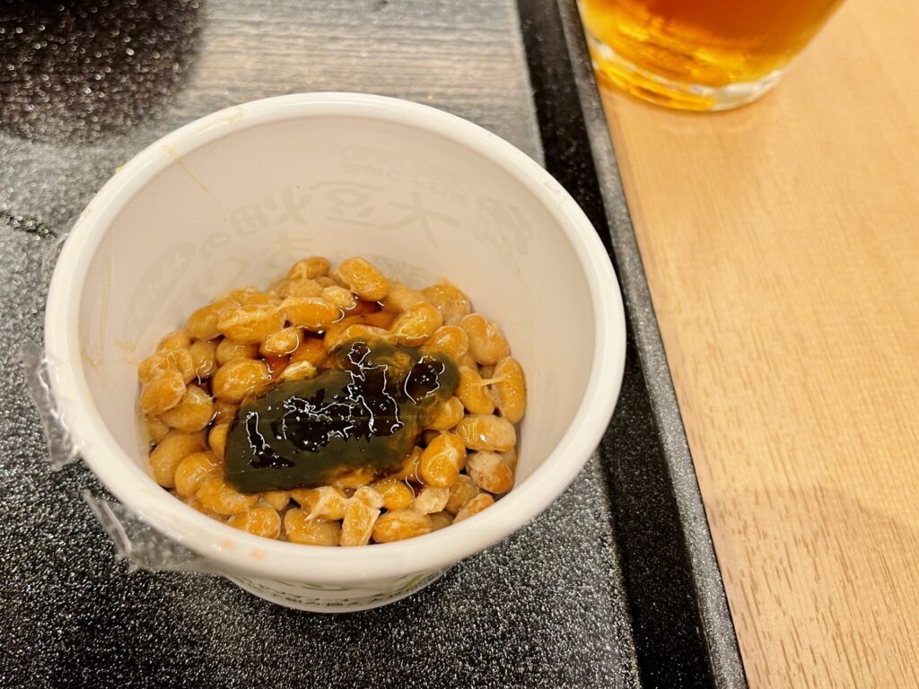 「ドーミーイン後楽園」朝食 しそ入り納豆