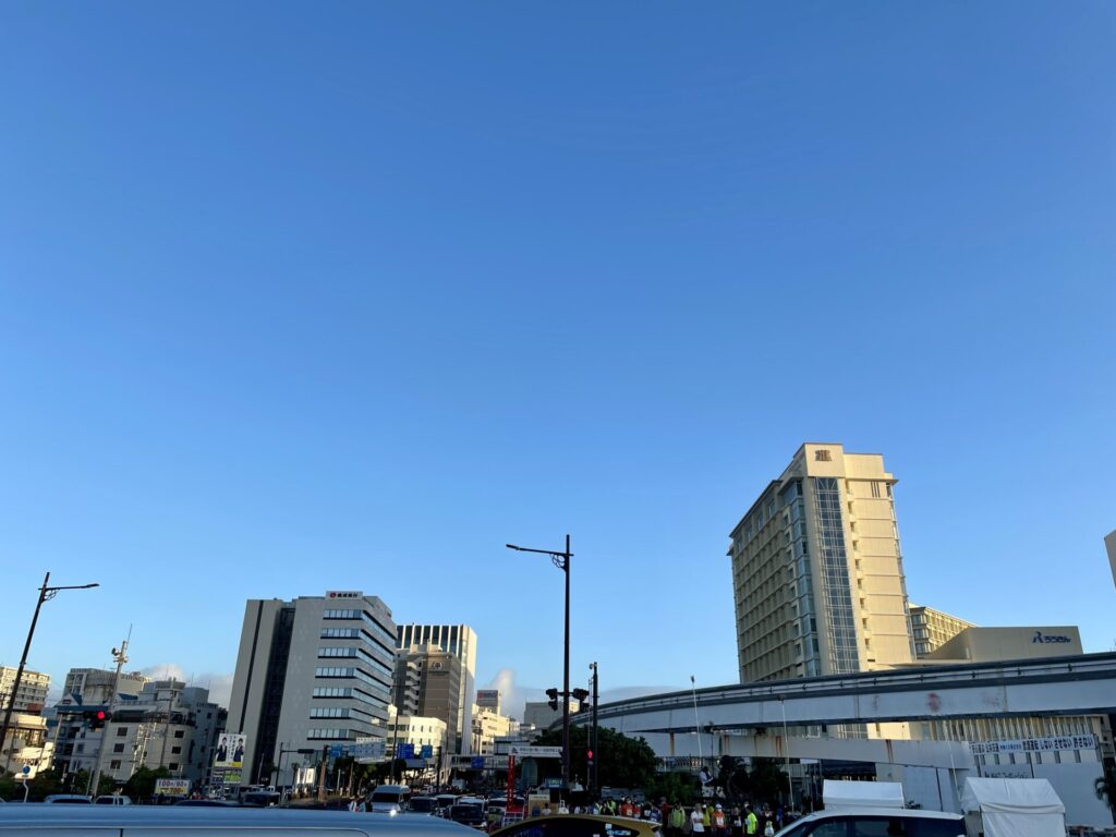 NAHAマラソン 当日の朝