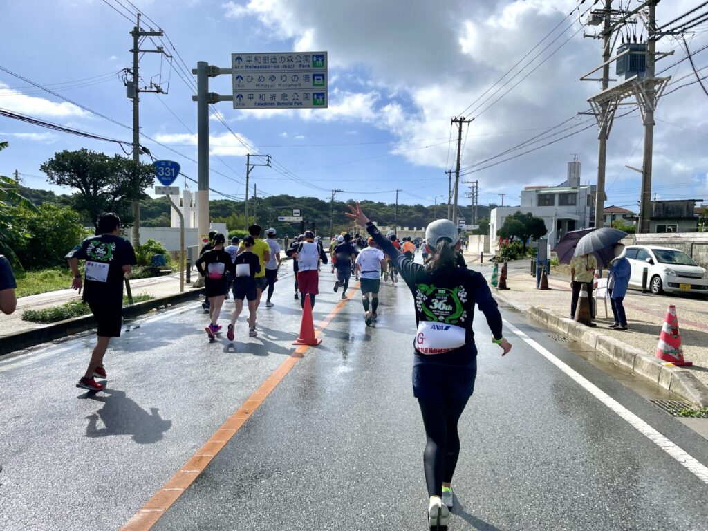 NAHAマラソン 平和記念公園まであと3km