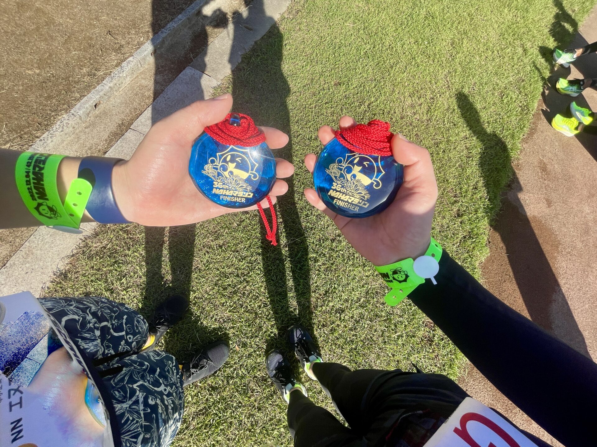 NAHAマラソン 琉球ガラスの完走メダル