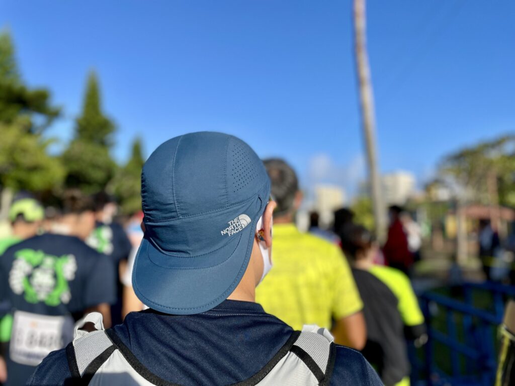 NAHAマラソン スタート前の整列