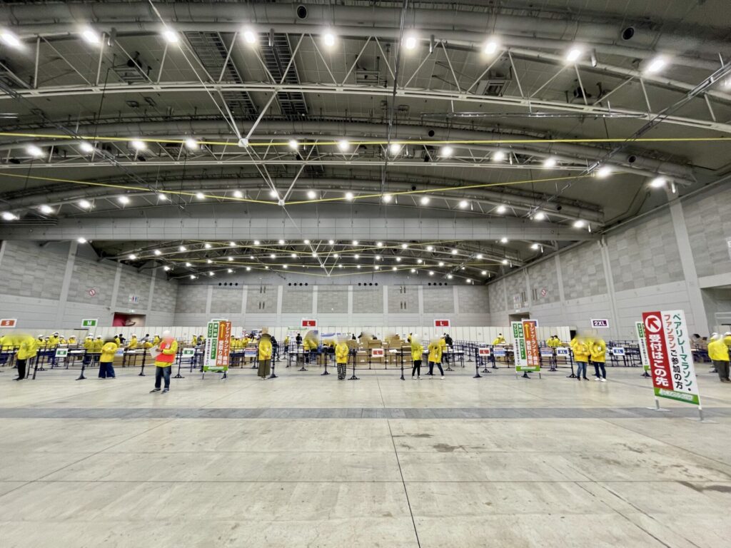 北九州マラソン 参加Tシャツ受け取り