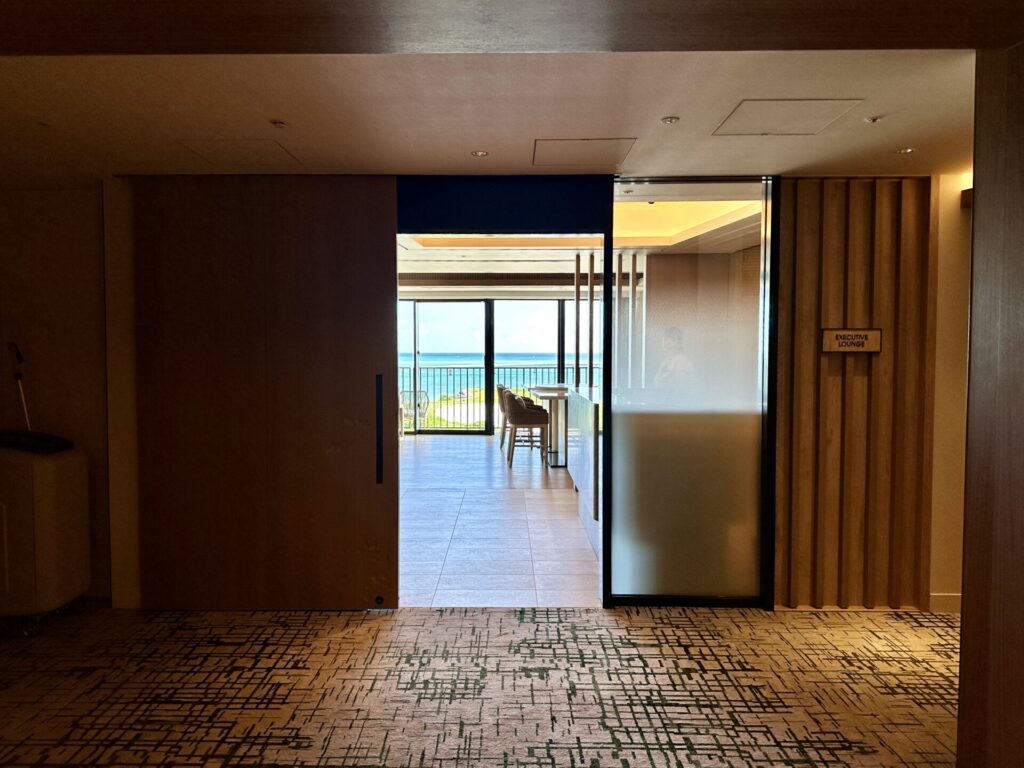 ヒルトン沖縄宮古島リゾート エグゼクティブラウンジのエントランス