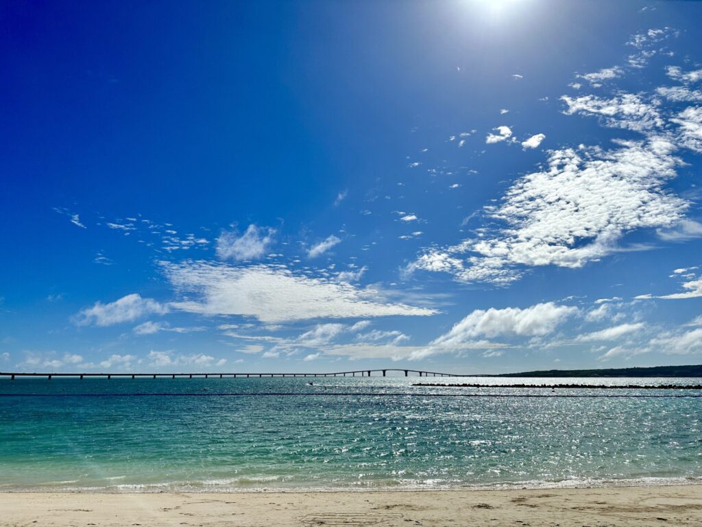 ヒルトン沖縄宮古島リゾート前の宮古サンセットビーチ