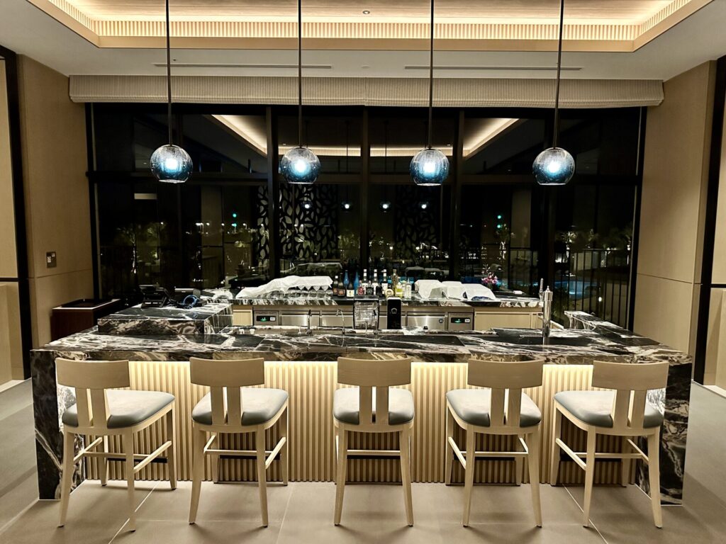 ヒルトン沖縄宮古島リゾート ロビーラウンジ茶寮のカウンター