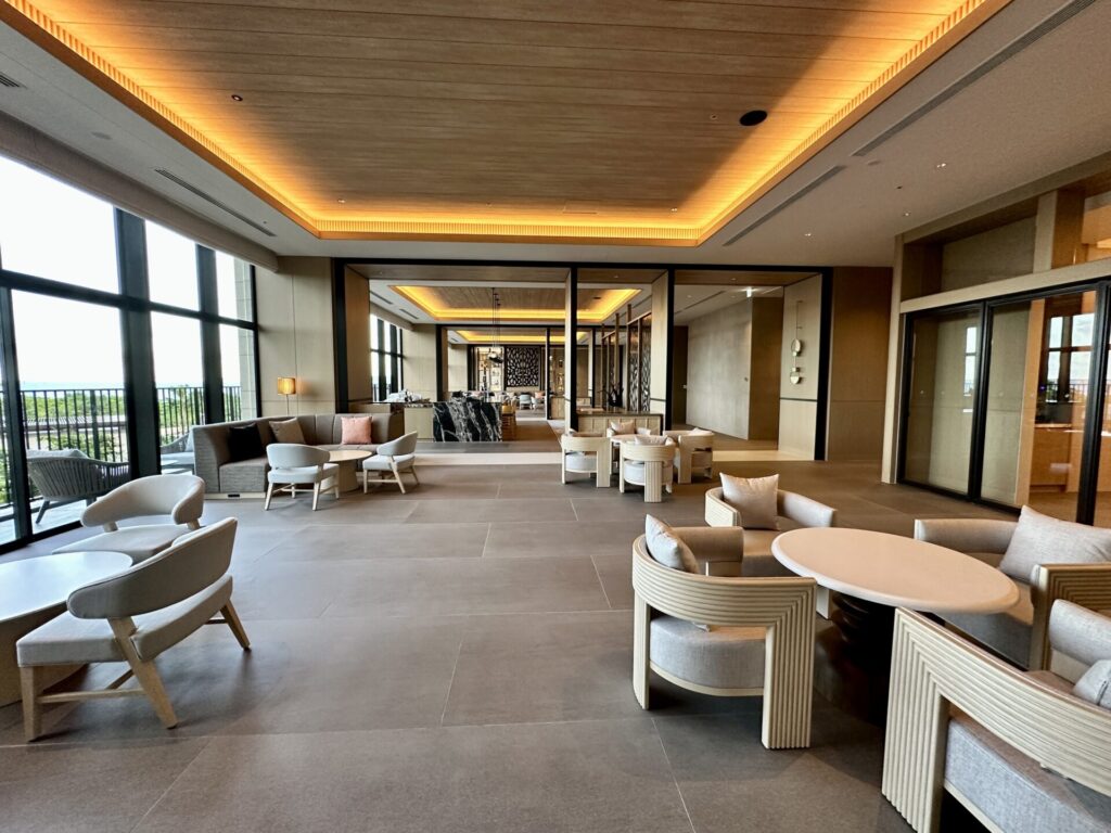 ヒルトン沖縄宮古島リゾート ロビーラウンジ茶寮の様子