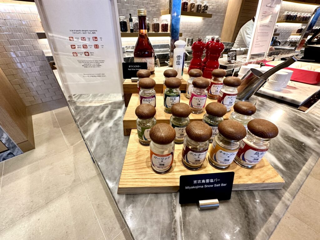 ヒルトン沖縄宮古島リゾート 朝食 宮古島雪塩バー