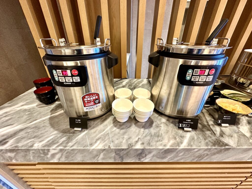 ヒルトン沖縄宮古島リゾート 朝食 ゆし豆腐と中華粥