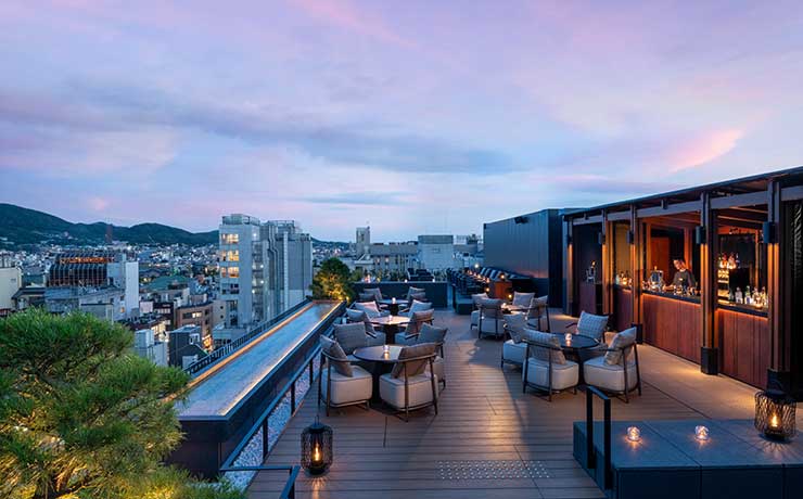 ヒルトン京都 ルーフトップバー