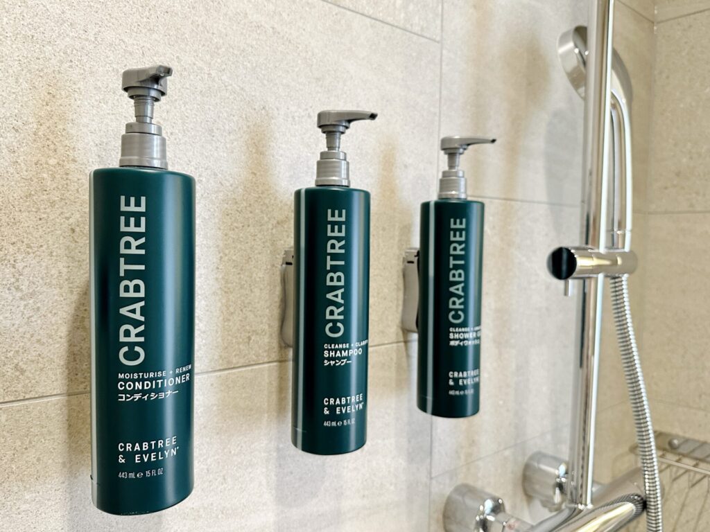 「ヒルトン沖縄宮古島リゾート」ブログ宿泊記 デラックスルーム客室 浴室のアメニティ