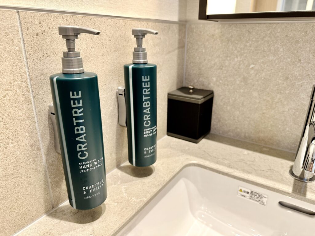 「ヒルトン沖縄宮古島リゾート」ブログ宿泊記 デラックスルーム客室 洗面台のアメニティ