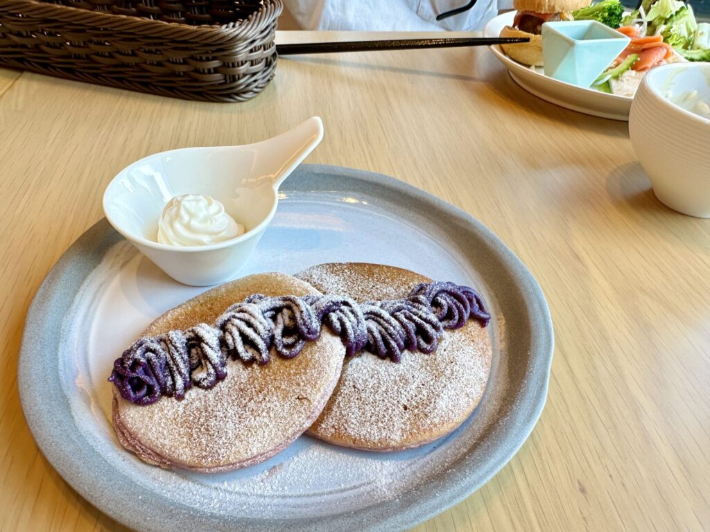 ヒルトン宮古島 朝食 ゴールド会員限定 紅芋パンケーキ