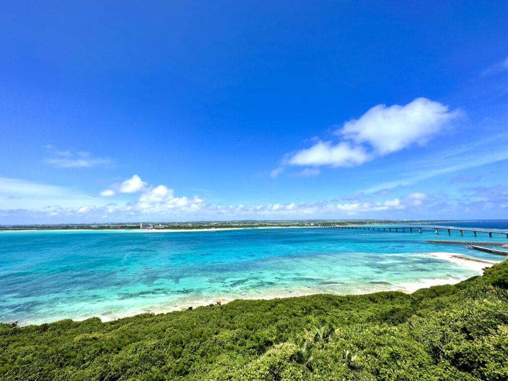 竜宮展望台 眺め 来間大橋