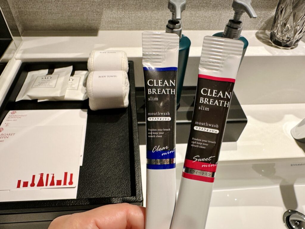 「ヒルトン横浜」ブログ宿泊記 アメニティのマウスウォッシュ