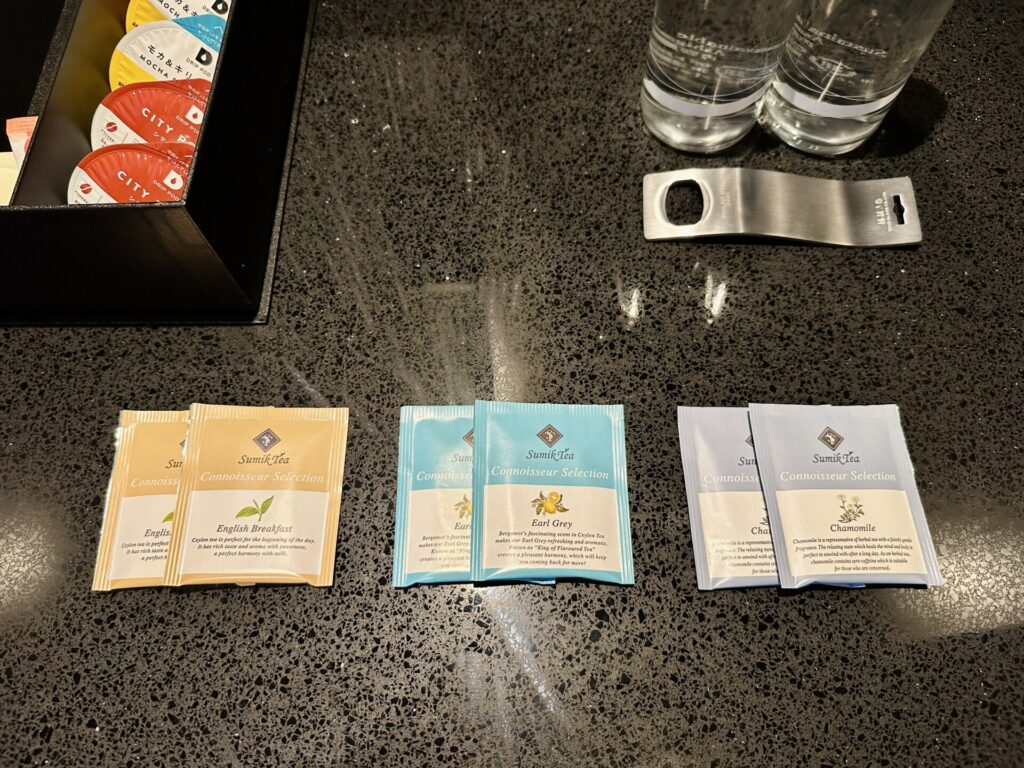 「ヒルトン横浜」ブログ宿泊記 客室の紅茶