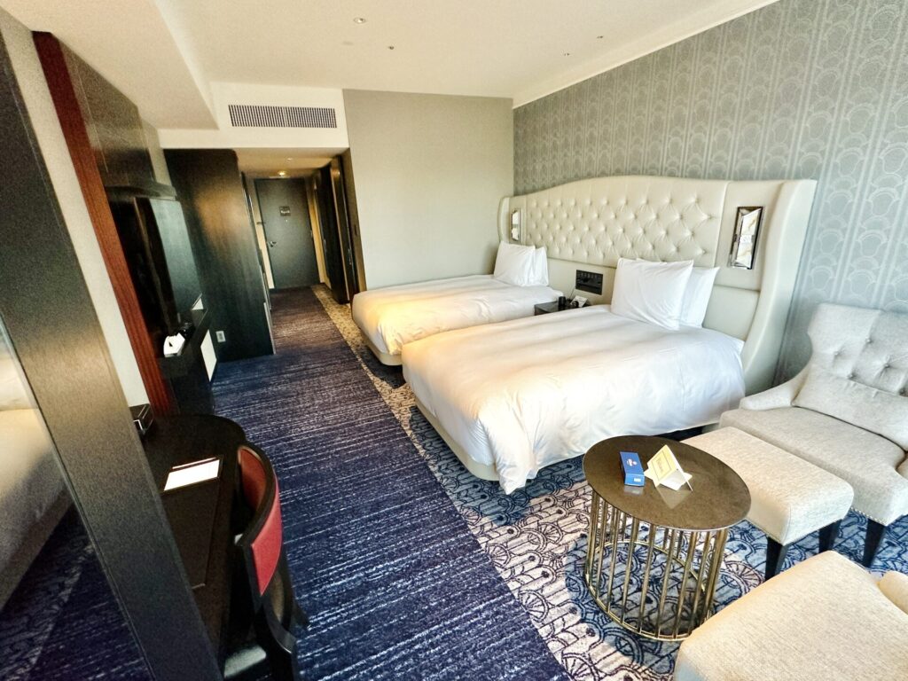 「ヒルトン横浜」ブログ宿泊記 客室の全体像