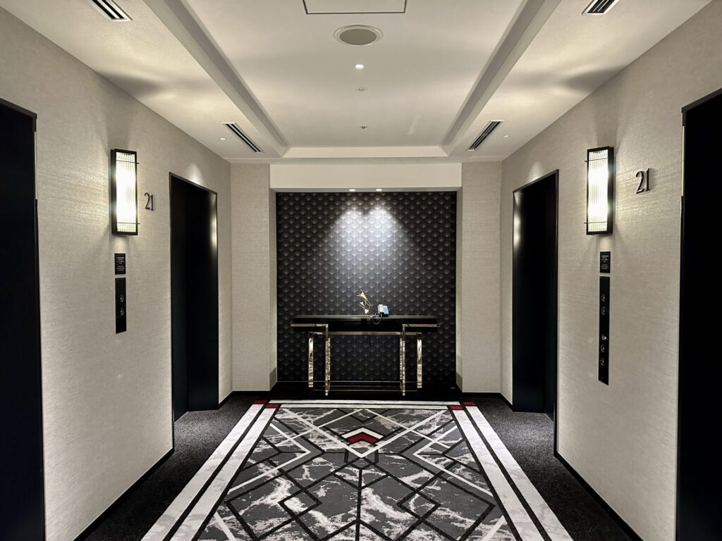 ヒルトン横浜 客室階 エレベーターホール