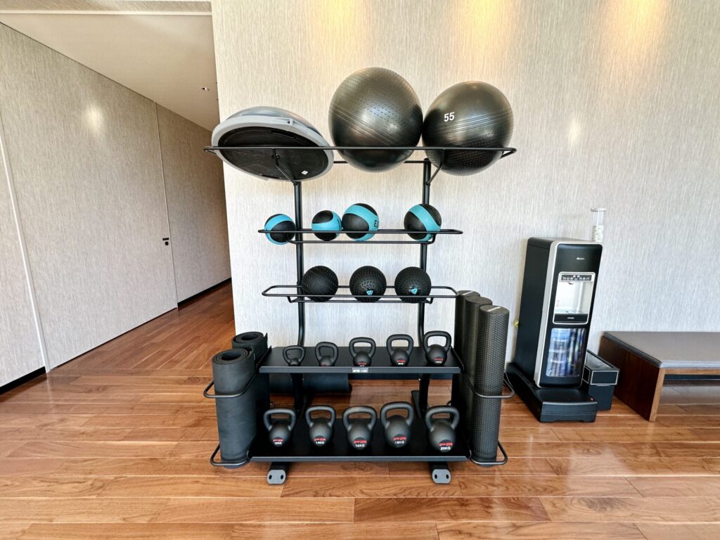 「ヒルトン横浜」ブログ宿泊記 フィットネスのウエイト