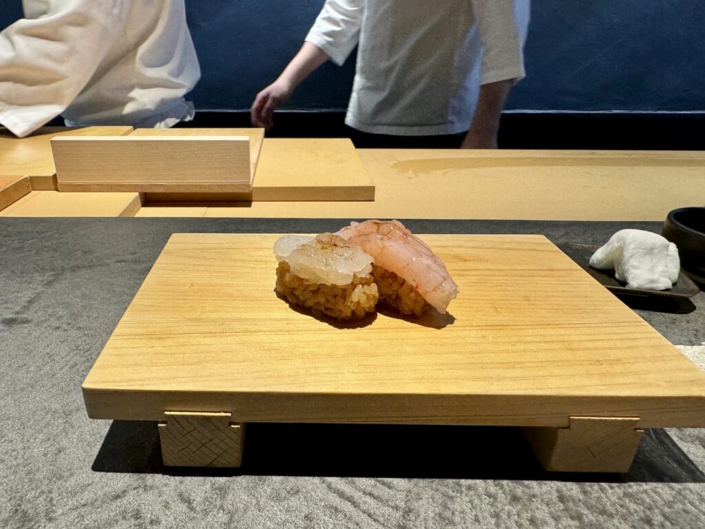 立ち喰い鮨人人 8貫コース 白エビと甘エビ