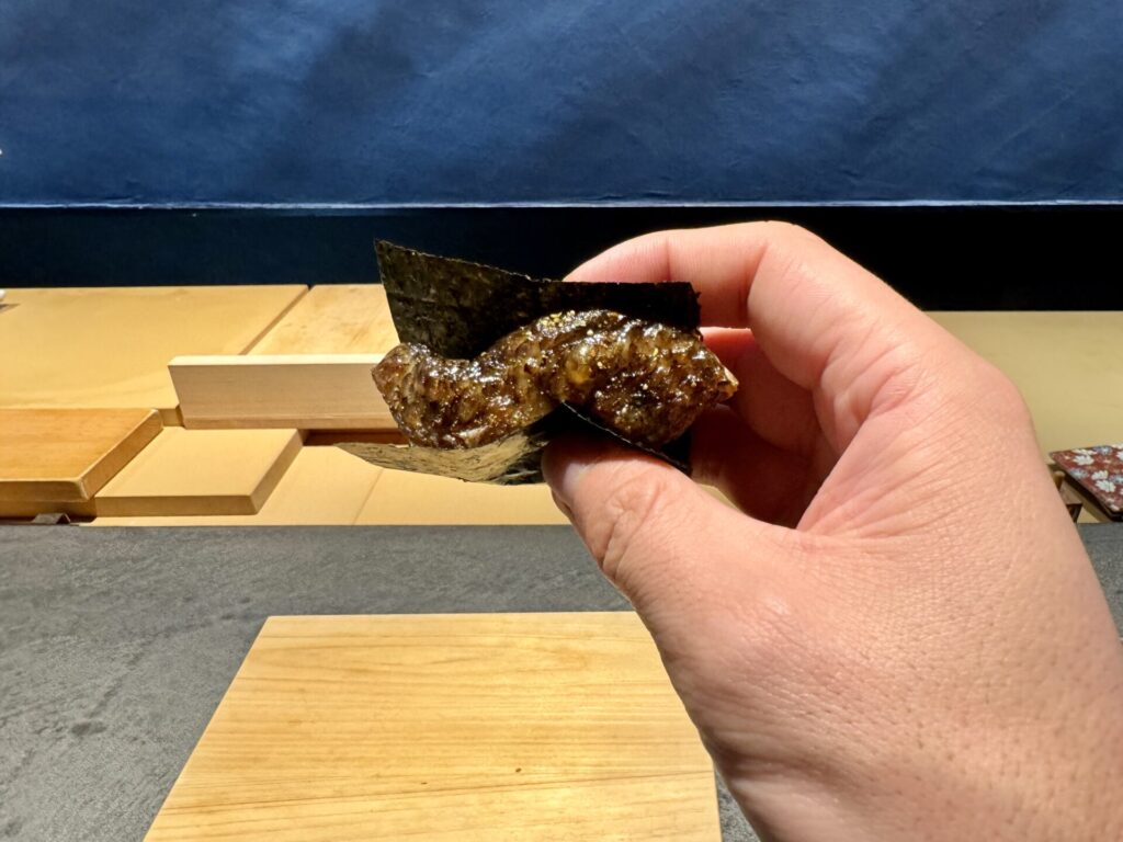 立ち喰い鮨人人 8貫コース 黒ムツ手巻き